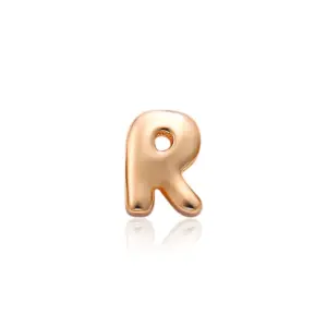 Rose Gold Letter R