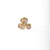 Wholesale Handmade Copper Earrings For Women Featuring Flowers Design With 18K Real Gold Plated And Shell Inlay