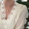 oly-6c7502d3e33eeef6c67e786e726d5352 Wholesale XL350 simple all-match brushed fog Golden English text irregular small gold block necklace clavicle chain titanium steel plated 18K