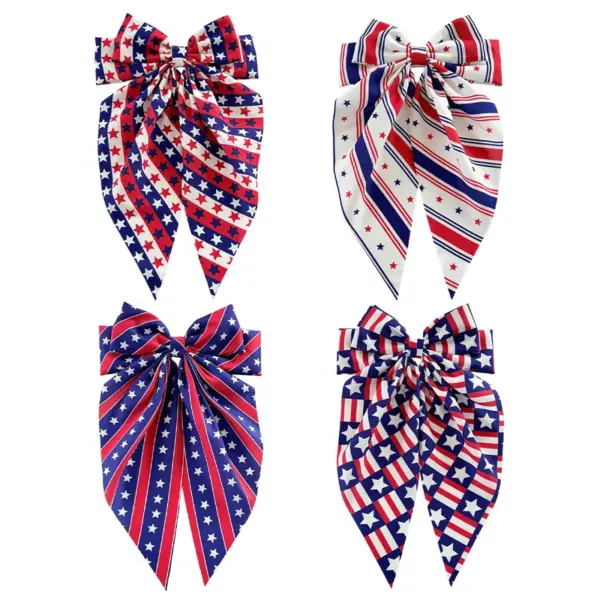 Wholesale American Flag Hairpin For Women In Red Cloth, Perfect For Independence Day Celebrations