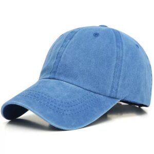 Blue coated washed cotton