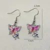 Wholesale 1 Pair Elegant Butterfly Feather Zinc Zinc Alloy Women's Drop Earrings Earrings