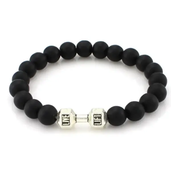 Wholesale Retro Marble Alloy Turquoise Volcanic Rock Bracelets