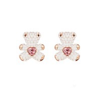 White bear earrings