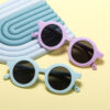 Wholesale round frame children's polarized sunglasses wholesale cute baby sunglasses anti UV glasses
