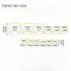 Wholesale Sweet Independence Day Stripe Resin Press-On Nails, Resin Nail Art Accessories For Stylish Nail Decoration