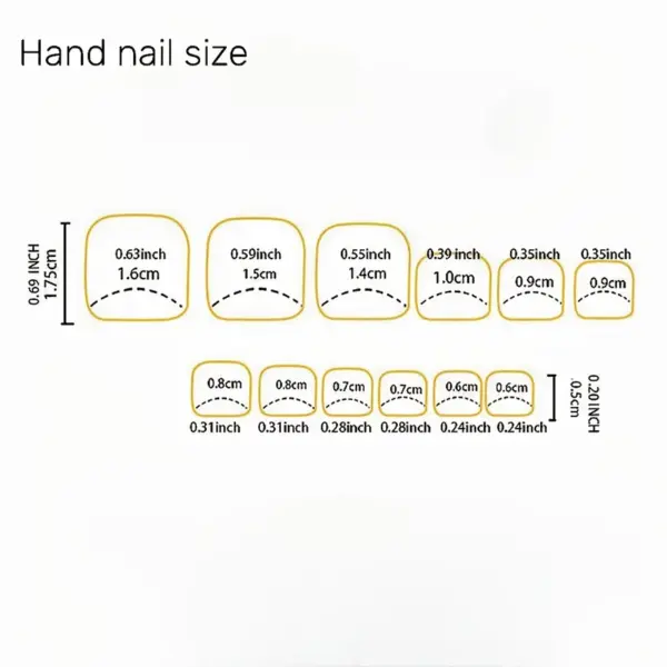 Wholesale Sweet Independence Day Stripe Resin Press-On Nails, Resin Nail Art Accessories For Stylish Nail Decoration