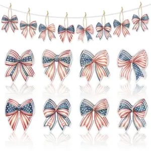 Wholesale Independence Day Party Hanging Ornaments In Paper Material, Perfect For Festive Venue Decoration