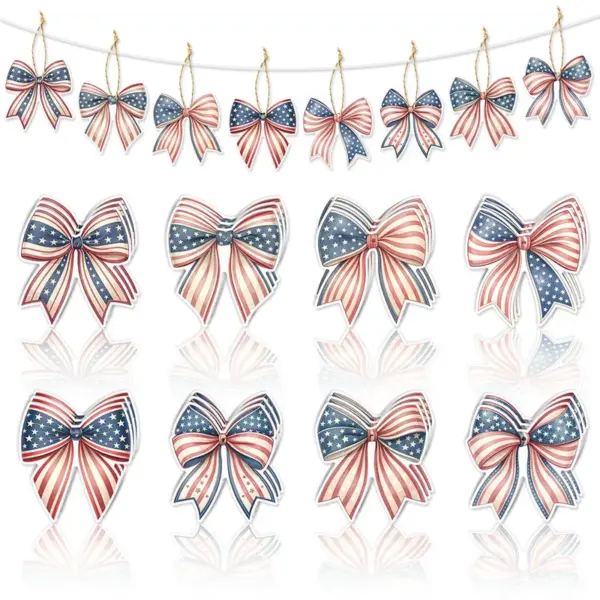 Wholesale Independence Day Party Hanging Ornaments In Paper Material, Perfect For Festive Venue Decoration