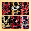 Wholesale NFL Football American Football Acrylic Notebook TK Explosions Fine Team Loose-leaf A7A5 OLY Exclusive