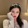 Wholesale Light Luxury Super Flash Full Diamond Flower Headband Exaggerated Elegant Headband Hairpin Fashion High-End Hair Accessories Headwear for Women