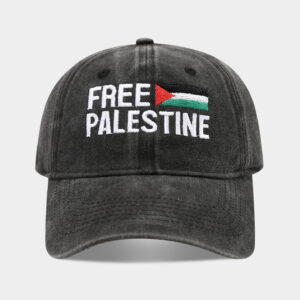 Palestinian flag black / Adjustable