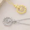 Wholesale For Women Cross Pendant Necklace In Copper With 18K Real Gold Plated Coating 0.05µm-0.08µm Featuring Zircon On Cable Chain