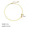 Wholesale PVD Coated 18K Gold Plated Bow Knot Stainless Steel Simple Style Classic Style Waterproof Non Tarnish 304 Stainless Steel Necklace
