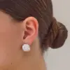 Wholesale Geometric Earrings For Women With Waterproof Non Tarnish Brass, Featuring Golden Plated Design And 925 Sterling Silver Ear Pins