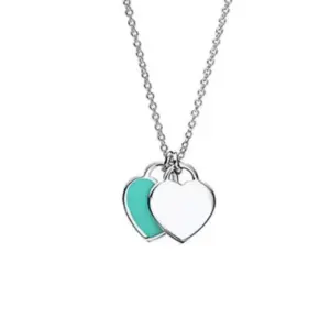 Blue Loving Heart Necklace