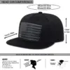Wholesale American Flag Outdoor Hip-Hop Women Flat Brim Hat In Polyester With Printing, Adult Cap