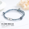 oly-6d77b250626802ce40c1e72f49e2ceb1 Wholesale Sun and Moon Couple Bracelet Sucking Valentine's Day Commemorative Gift for Men and Women a Pair of Sun and Moon Woven Hand Rope Best Friend