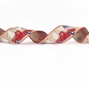 6.3CM Independence Day Ribbon (2m-21g) / Khaki Car