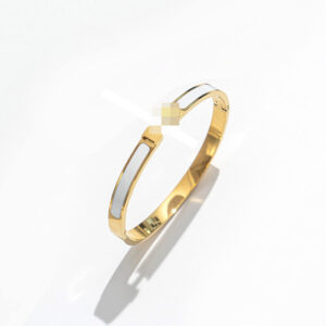 6mm white / Made of stainless steel + real gold plating in the furnace