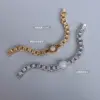 Wholesale PVD Coated Real Gold Plated 18K Gold Geometric 304 Stainless Steel Fashion Waterproof Non Tarnish 304 Stainless Steel Bracelets