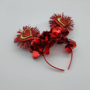 Three-layer love hair band