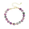 Wholesale Women’s Jewelry Set Featuring Water Droplets Pattern With Electroplated Copper And Natural Stone Inlay, 1 Set