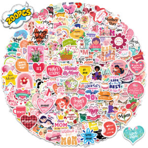 Wholesale 50-200 pieces Mother's DAY stickers Ma Xun AliExpress HAPPY HAPPY Mother's DAY stickers