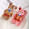 Wholesale  style cute cartoon bear hair clip, romantic Valentine's Day, love rose bear,  claw clip for women.