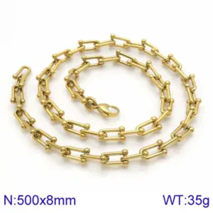Gold Necklace KN113507-KFC