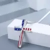 Wholesale Vintage Style Classic Style Cross American Flag Alloy Zinc Alloy Chain-free Pendant Necklaces Wholesale