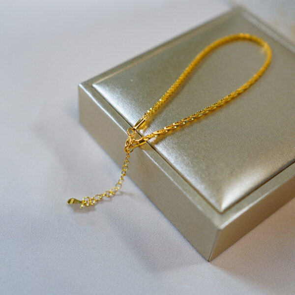 Wholesale Sparkling Bracelet Women's Light Luxury Niche Design Sense Broken Gold Bracelet Elegant Summer Fashion Bracelet