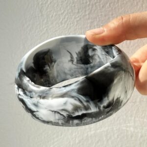 Black and white smudge