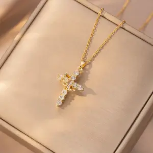 Xx0006# Rotatable Crown Cross-Gold/1.3*1.1cm