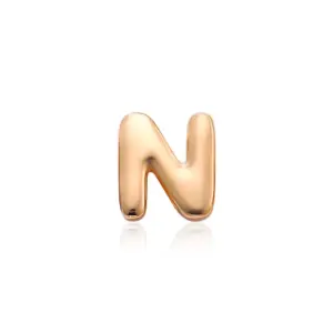 Rose Gold Letter N