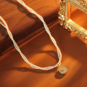 Eight-pointed star necklace d10025