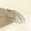 Wholesale Ion Plating (IP) 18K Gold Plated Solid Color 304 Stainless Steel Solid Color Waterproof Non Tarnish 304 Stainless Steel Bangle