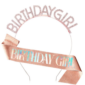 Rose Gold Magic Color Word Set / Headband Shoulder Strap Set