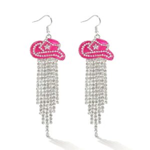 Rose red-diamond tassel