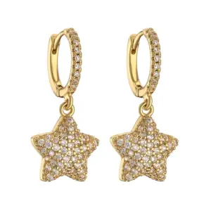 Golden White Diamond 1 Pair