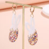 oly-6e8d2d951d58a15edf5475c4cadc114f Wholesale Easter Earrings Handmade Shining Egg Cute Bunny Stitching Acrylic Earrings