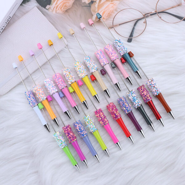 oly-6e933313f9f0c3d1572d86a7fa2b6dda Wholesale DIY sequins beaded pen wholesale five-pointed star sequins creative cute beaded ballpoint pen stickers diamond cute pen