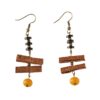 oly-6eab8d827116558c5f89cee54f3822e1 Wholesale Style Handmade Jewelry, Grass-Dyed Earrings, Persimmon-Dyed Niche Design, Ethnic Style, Style Style