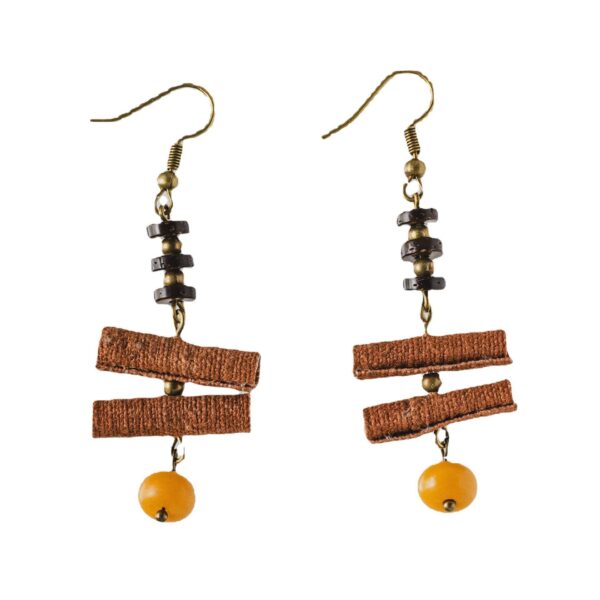 oly-6eab8d827116558c5f89cee54f3822e1 Wholesale Style Handmade Jewelry, Grass-Dyed Earrings, Persimmon-Dyed Niche Design, Ethnic Style, Style Style