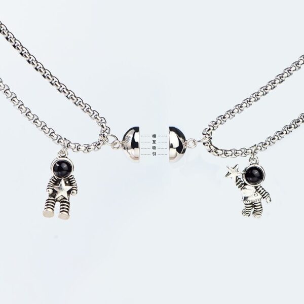 oly-6ec5a0596698ea195050e4b1a5da985c Wholesale Astronaut Necklace Couple Pair of Cool Women Trendy Men ins Style Personality Pendant Long-distance Love Valentine's Day Gift