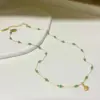Wholesale Jewelry Casual Simple Style Shell Titanium Steel Anklet Necklace