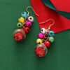 oly-6ed029d9d50cfdc6f702c7de1074dcb9 Wholesale Christmas Colorfulful Earrings, Versatile, Creative, Simple, Multi-Colorful Bells, Tassel Earrings, Exquisite Christmas Carnival Earrings