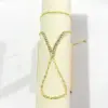 Wholesale Oval Waterproof Women's Bracelets In 304 Stainless Steel With 18K Gold Plated PVD Coating And Zircon Inlay