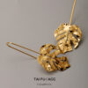Wholesale Elegant cold style earrings ins Internet celebrity fashion design long leaf earrings French style retro earrings