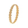 Wholesale Stainless steel buckle bracelet, gold-plated waterproof flower titanium steel bracelet